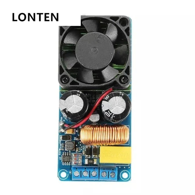 Custom Lonten IRS2092S 500W Mono Channel Digital Amplifier Class D HIFI Power Amp Board With FAN Manufacturer