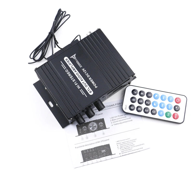 Custom 2*80W FM Radio Mp3 Player Audio Power Amplifiers Stereo Equalizer HiFi Class D Digital Mp3 Decoder Music AMP pcb assembly Manufacturer