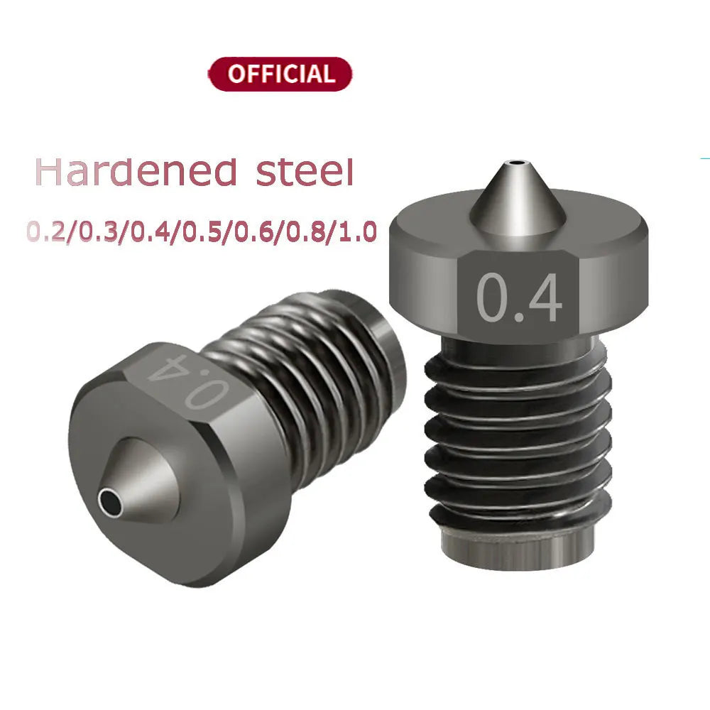 Custom 1PCS Top Quality Hardened Steel V6 Nozzle for 3D Printers Parts Hotend 3D Printer Nozzle for E3D Hotend Titan Extruder Prusa i3 Manufacturer