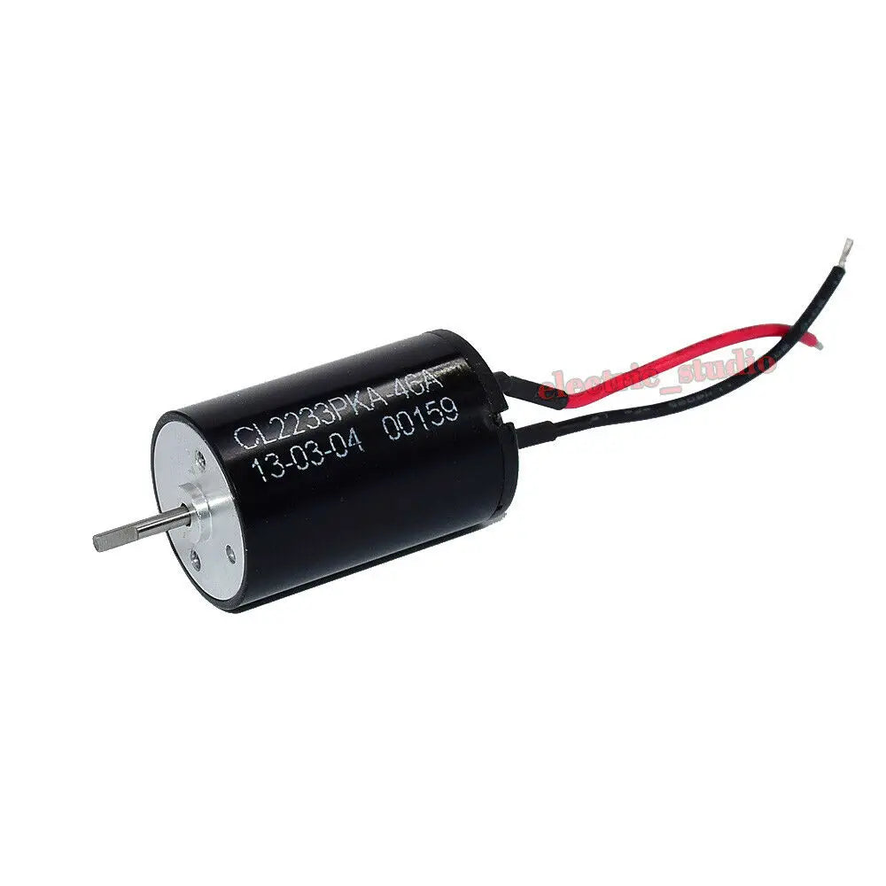 Custom Precious 22mm*33mm Coreless Mute Motor DC 12V-24V 4600RPM Low Speed Strong Magnetic Large Torque D-shaft Low Noise Manufacturer