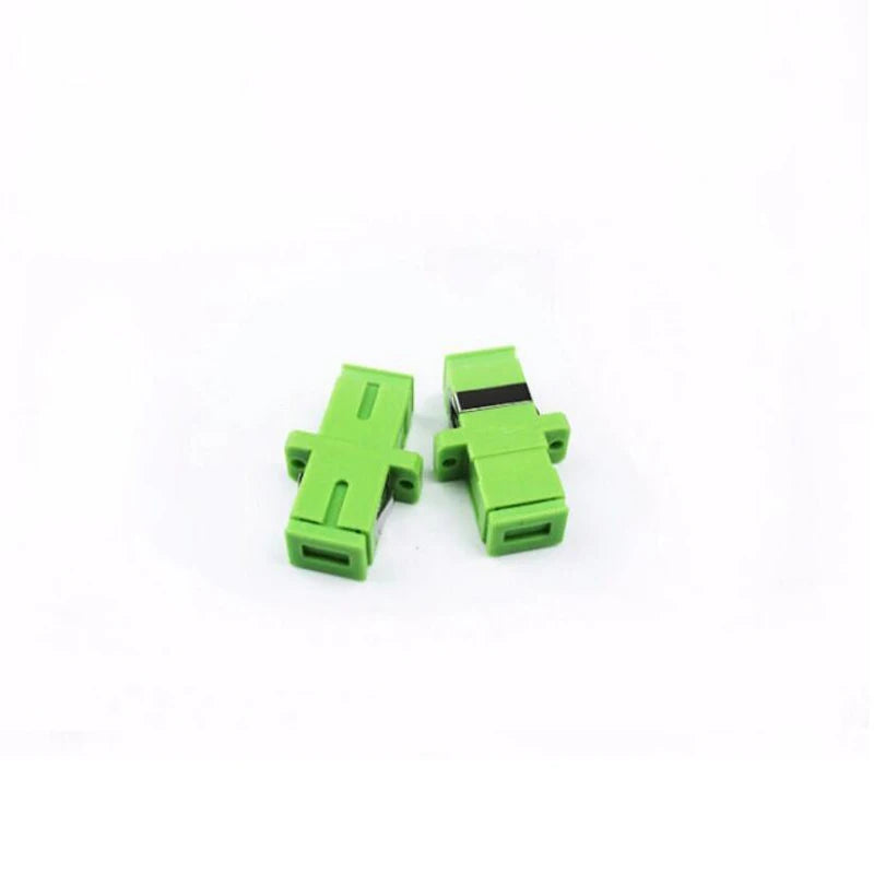Custom 50PCS/bag SC APC Simplex mode Fiber optic Adapter SC APC Optical fiber coupler SC Fiber flange SC APC connector Manufacturer