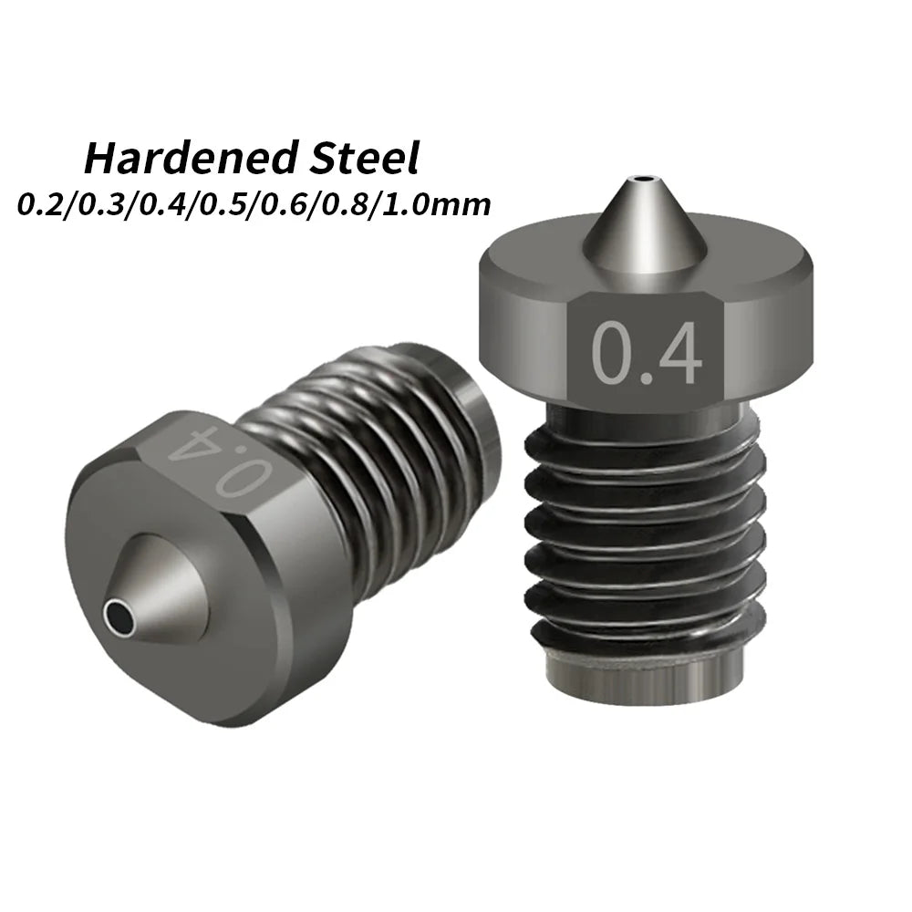 Custom Quality Hardened Steel V6 Nozzle for 3D Printers Parts Hotend 3D Printer Nozzle for E3D Hotend Electronic Component Manufacturer