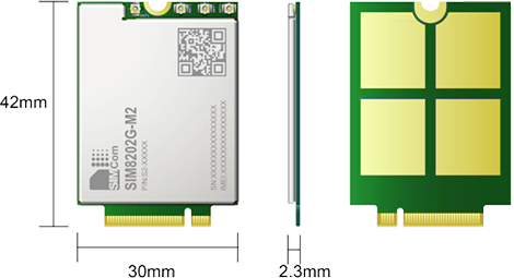 SIM8202X-M2 SIMCom Original 5G Module, M.2 Form Factor High Throughput Data Communication Standard M.2 interface Custom PCB customize