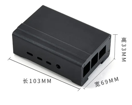 Custom OEM Custom industry Aluminum Industrial Case Enclosure For Raspberry Pi 4 Casen protect the SD Card Manufacturer