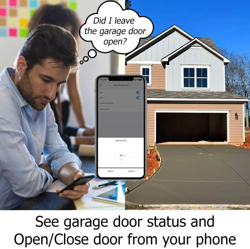 Custom New WiFi Switch Smart Garage Door Opener Switch Controller Work With Alexa Google Home Smartlife Smart Home EWeLink APP Control Manufacturer