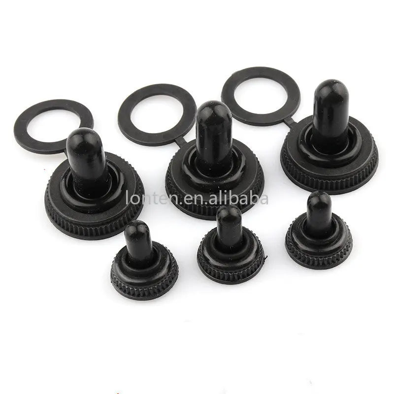 Custom 5pcs 6mm/12mm Toggle Rocker Switch Waterproof Cap Dust Cap Used for 1321/1021/KN3 E-TEN Series Switch Manufacturer
