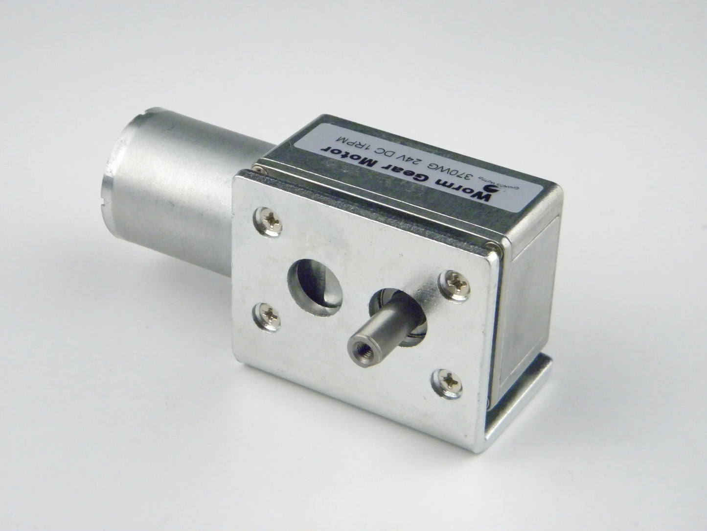 Custom 370WG DC 3V/6V/12V/24V Worm Gear Motor 0.6RPM/30RPM/100RPM Reducer Electric Motor With Mounting Bracket for DC Gear Motor Manufacturer