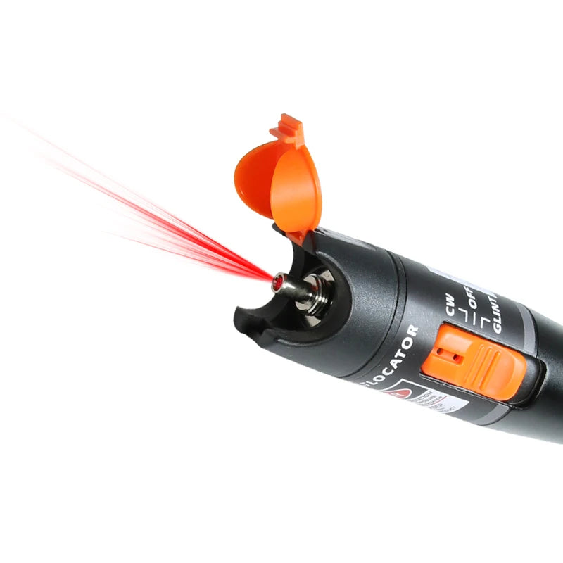 Custom 10PCS 10mW VFL Optical Fiber Cable Tester, 10MW metal Black Fiber Optic Visual Fault Finder 10Km Range 650+10nm Red pen Manufacturer