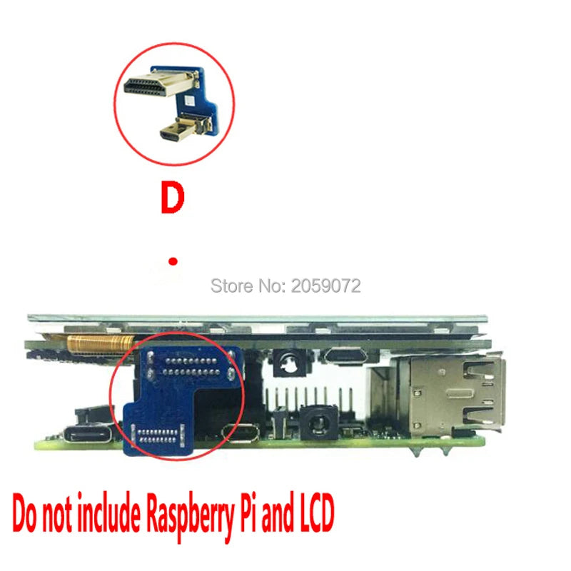 Custom Raspberry Pi 4B model 3B+ LCD HD Adapter connector Manufacturer