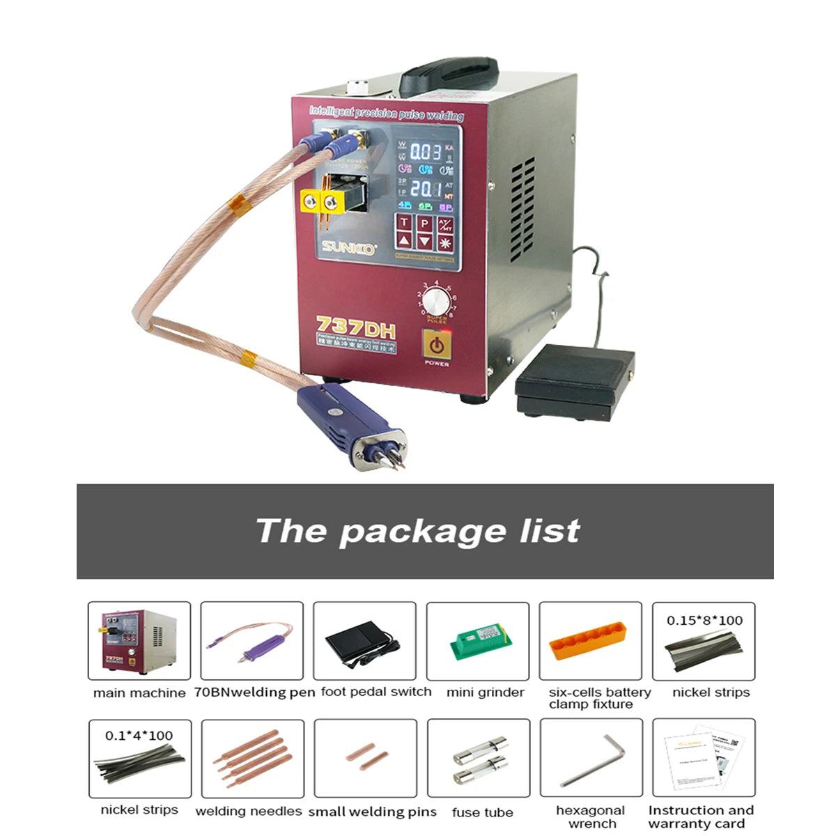 Custom 737DH 4.3KW Spot Welding Machine Upgraded Induction Delay Battery Spot Welding Machine 18650 Lithium Battery High-power S Manufacturer