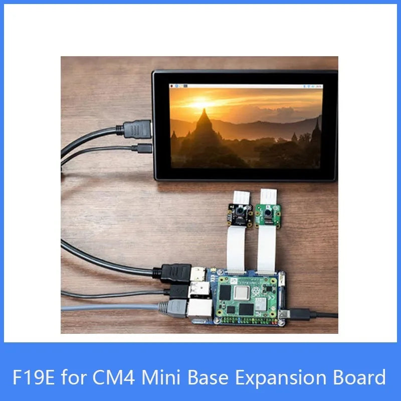 Custom F19E for Raspberry Pi CM4 Mini Base Expansion Board Computing Module Core Board Onboard 40PIN GPIO Interface Gigabit Ethernet Manufacturer