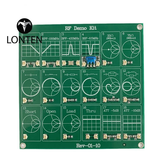 Custom RF Test board Vector Network Test Filter / Attenuator RF Demo Kit For NanoVNA-F WITH 2 CABLES Manufacturer