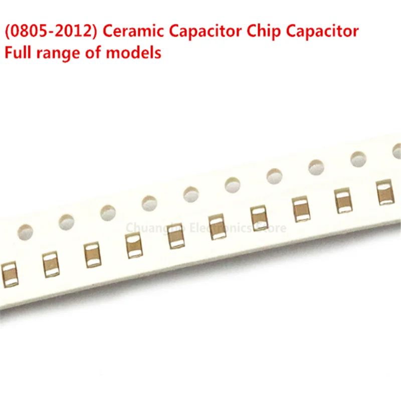 Custom 100pcs 1UF X5R Error 10% 6.3V 10V 16V 25V 0805 105 SMD Thick Film Chip Multilayer Ceramic Capacitor Manufacturer