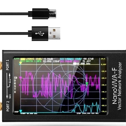 Custom modules Portable Handheld Vector Network Analyzer SWR Meter 50KHz-1000MHz 4.3 Inch IPS TFT Digital Display Touch Screen MF H Manufacturer