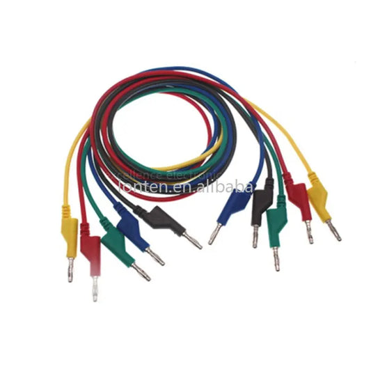 Custom Custom 1PC Double Ended High Voltage Power Test Connecting Wire 4mm Banana Plug Test Wire Silicone 1M Banana Jack for Instrument Manufacturer