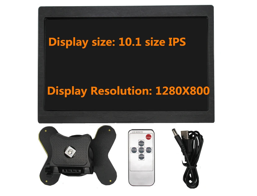 Custom 10.1 Inch 1280*800 IPS HD HD VGA AV Multipurpose Monitore Display For MINI Computer Raspberry Pi 1 2 3 4 Banana/Orange Pi Manufacturer