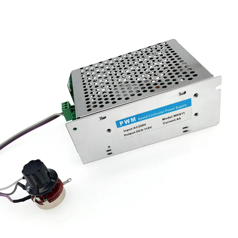 Custom WK611 Speed Regulator PWM for DC Motor 0-110VDC Control Supply speed controller Suitable for spindle motor input 110V-220VAC 6A Manufacturer