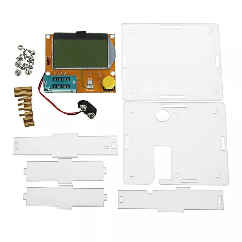 Custom LCR-T4 Mega328 Transistor Tester Diode Triode Capacitance ESR Meter With Shell Manufacturer