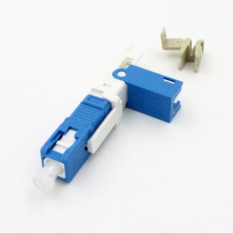 Custom 100PCS KPYSC250P-CE FTTH SC UPC Optical fibe quick connector SC PC FTTH Fiber Optic Fast Connector SC Connector Manufacturer