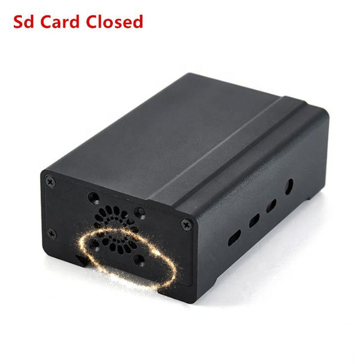 TF sd card Closed Industrial Raspberry Pi Case Aluminum Alloy Enclosure Case + Fan + Heat sink enclosed  LT-4BA12 customize