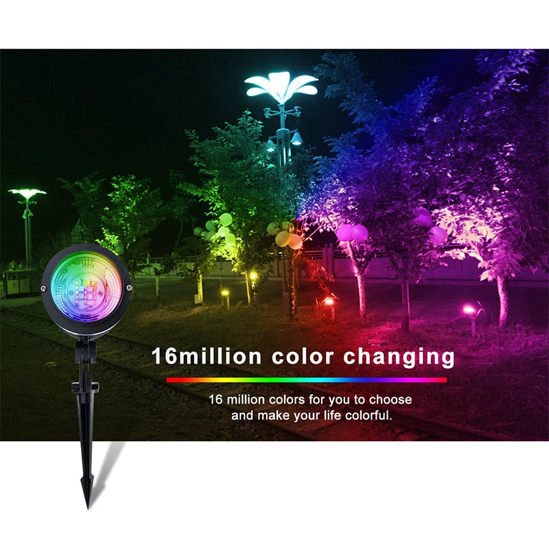 Custom Zigbee Smart LED Garden Light Outdoor 9W AC100~240V LED Work With Samrtthings Voice Control By Alexa Manufacturer