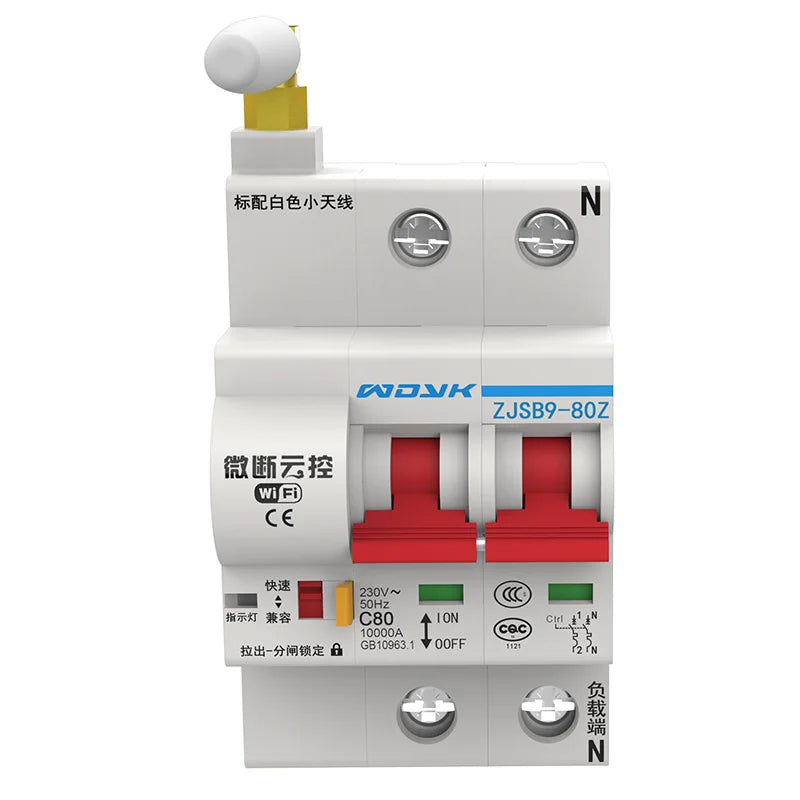 Custom Lonten Smart Home WiFi Switch Light 2P 32A/80A/100A Circuit Breaker IoT Switch App Ewelink Remote Control Work With Alexa Google Manufacturer