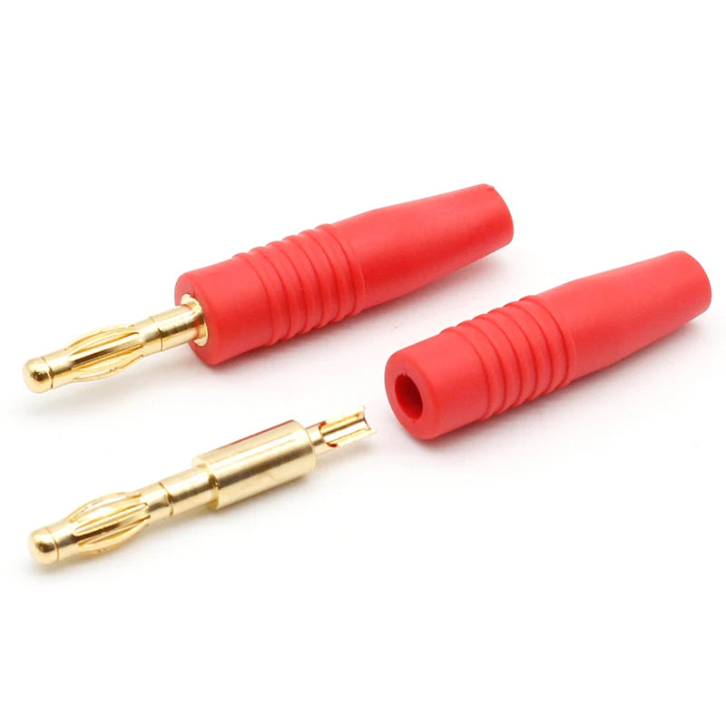 Custom New 4mm Plugs Gold Plated Musical Speaker Cable Wire Pin Banana Plug Connectors Manufacturer