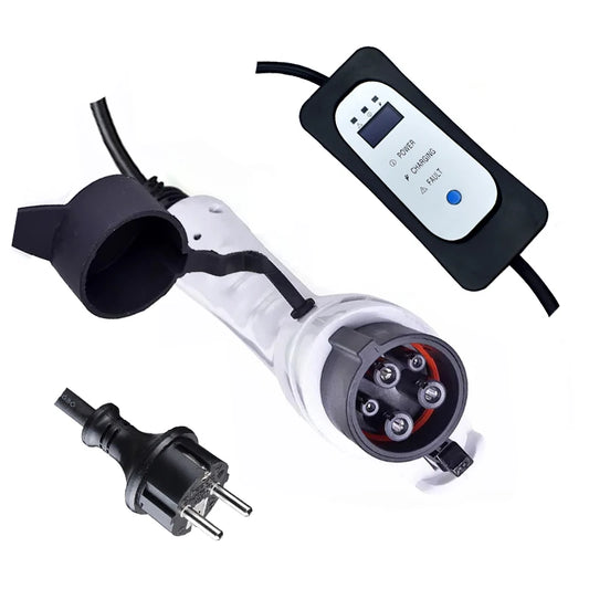 Custom Electric car charger SAE J1772/IEC62196 EVSE EV charging cable 16A  EU Plug for Electric vehicle Manufacturer