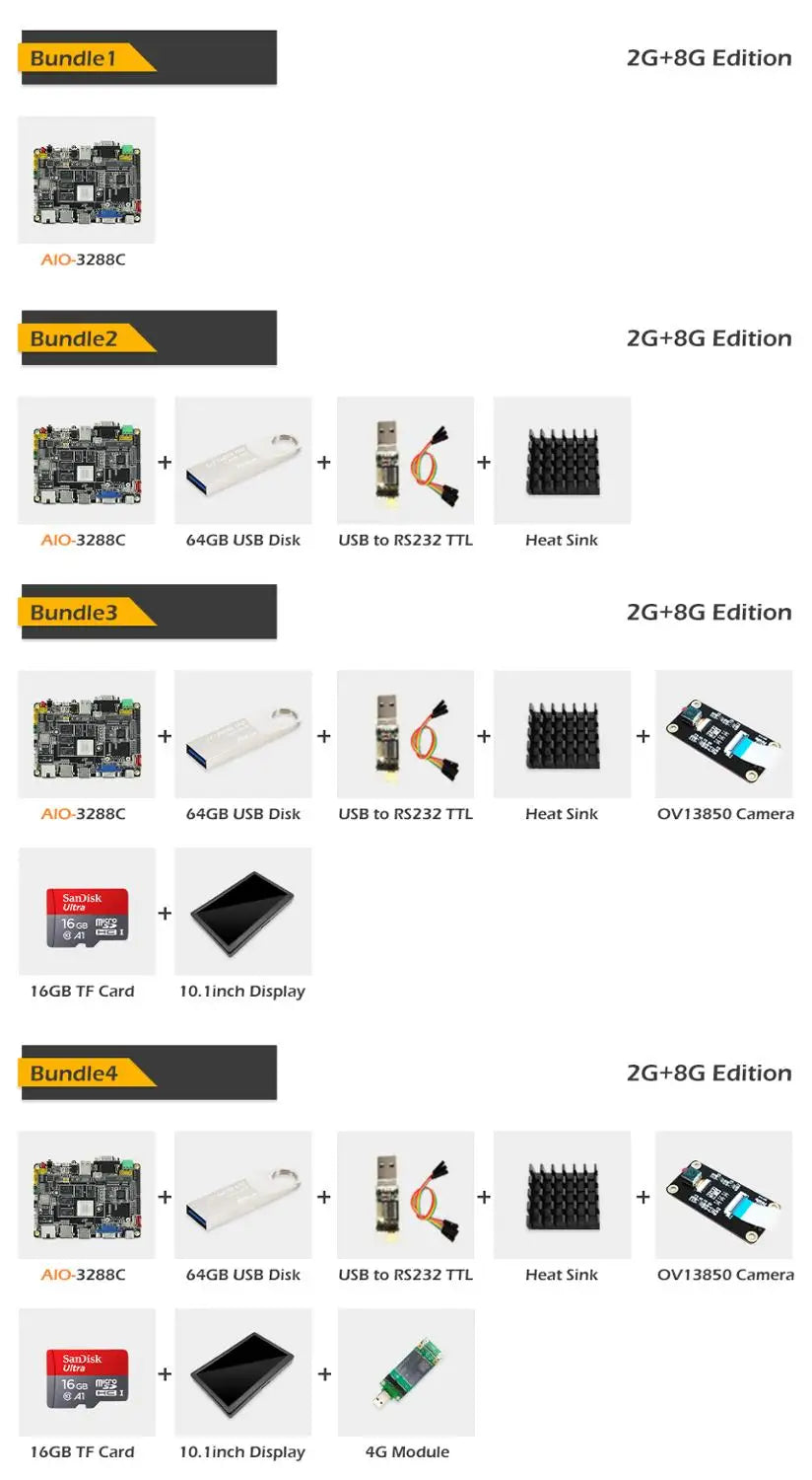 Custom Firefly AIO-3288C Single Board Computer RK3288 Quad-core Cortex-A17/Android 5.1/Linux/2GB Dual-channel DDR3 8GB eMMC5  PCB Manufacturer