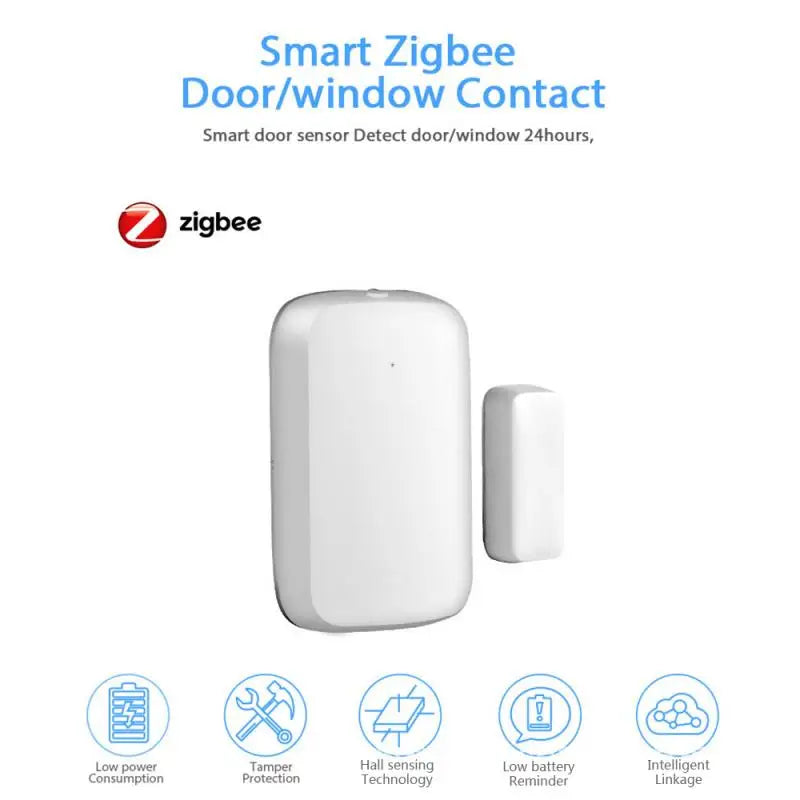 Custom Lonten ZigBee Graffiti Smart Door Sensor Intelligent Linkage Security Alarm Wireless Door Window Detector Support Tuya / Smart L Manufacturer