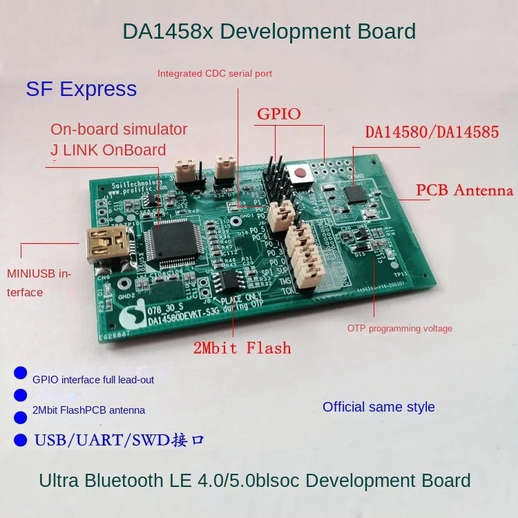 Custom programming DA14585 development board Manufacturer