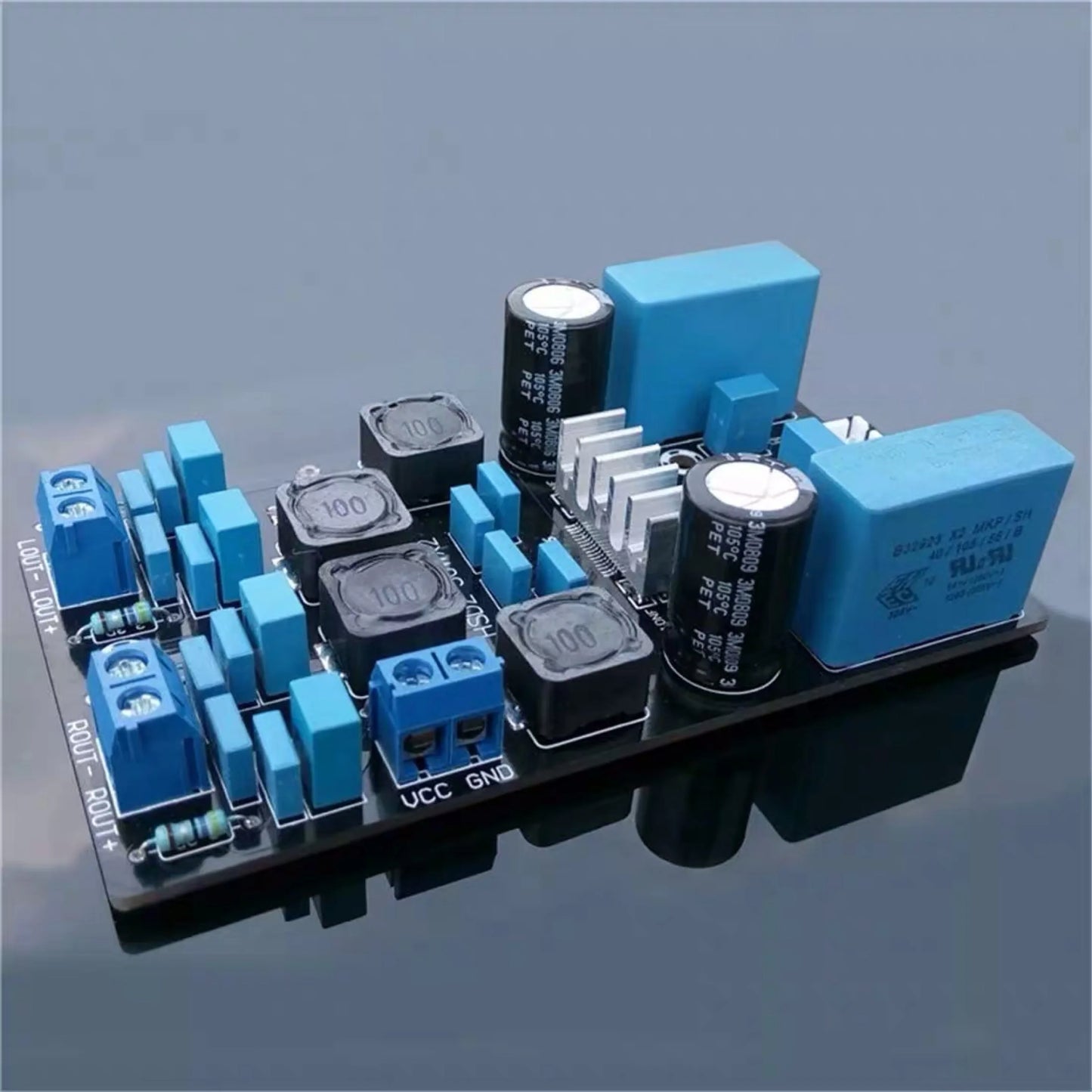 Custom 2*50W TPA3116D2 Digital Stereo Audio Amplifier Board 2*1000UF/25V Inductors 12127 Dual Channels Tpa3116 Amp amplifier board Manufacturer