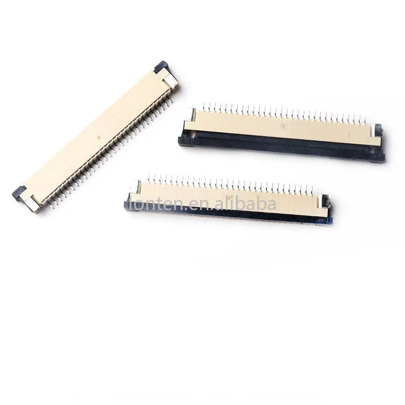 Custom 10pcs FFC FPC connector 1.0mm 4 Pin 6 8 9 10 12 14 16 18 20 22 24 26 30P Top Contact Right angle SMD / SMT ZIF Manufacturer