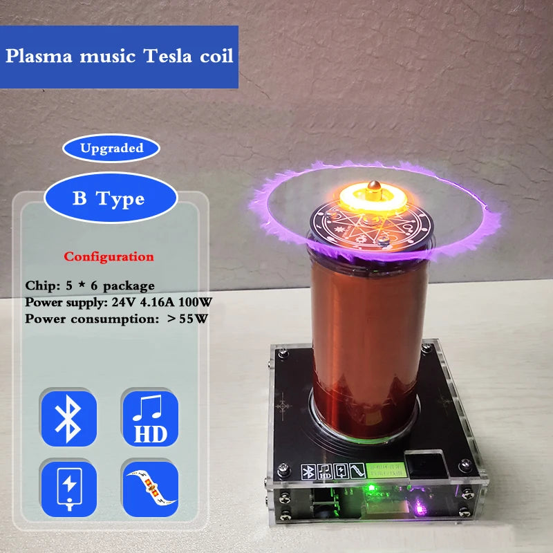 Custom Music Tesla Coil  Music Arc PLLSSTC Plasma Horn Plasma Windmill Manufacturer