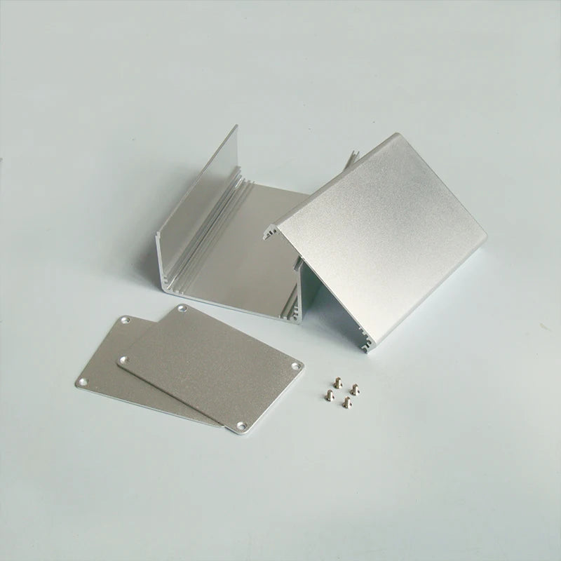 Custom  Silver Aluminium Enclosure Case Mini Electronic Project Box 90x59x100/120mm Manufacturer