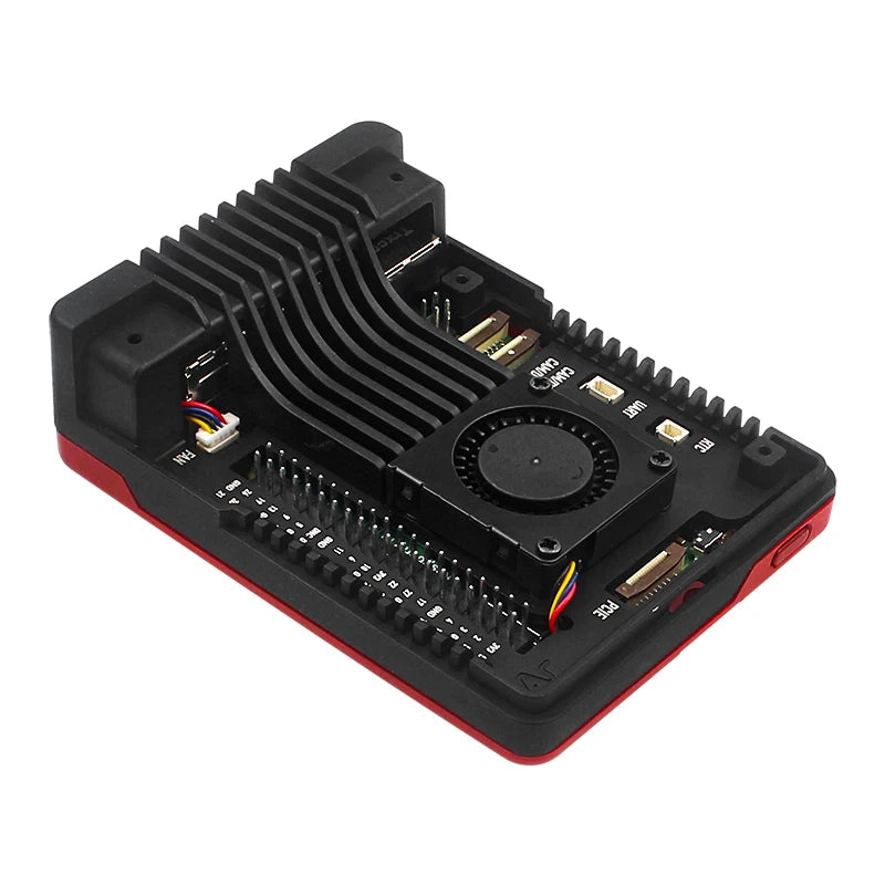 Raspberry Pi 5 Argon NEO 5  Aluminum Case Built-in 30mm PWN Fan Passive Cooling Fins Exhaust Vent for RPI 5 Pi5 BRED Case Shell