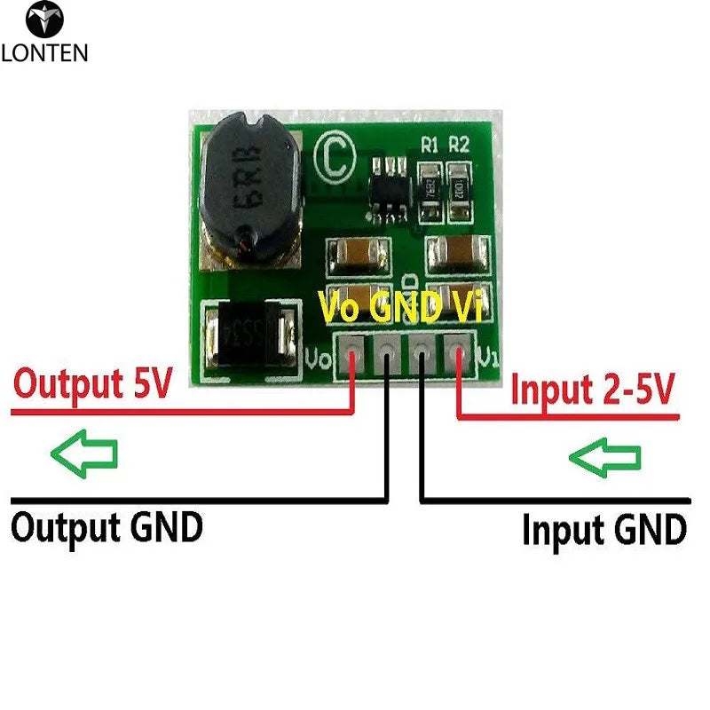 Custom 2424SA_5V 2x high-efficiency 8W 2-5V to 5V DC DC Boost Converter for MEGA2560 DUE AVR STM32 Breadboard MCU Development boa Manufacturer