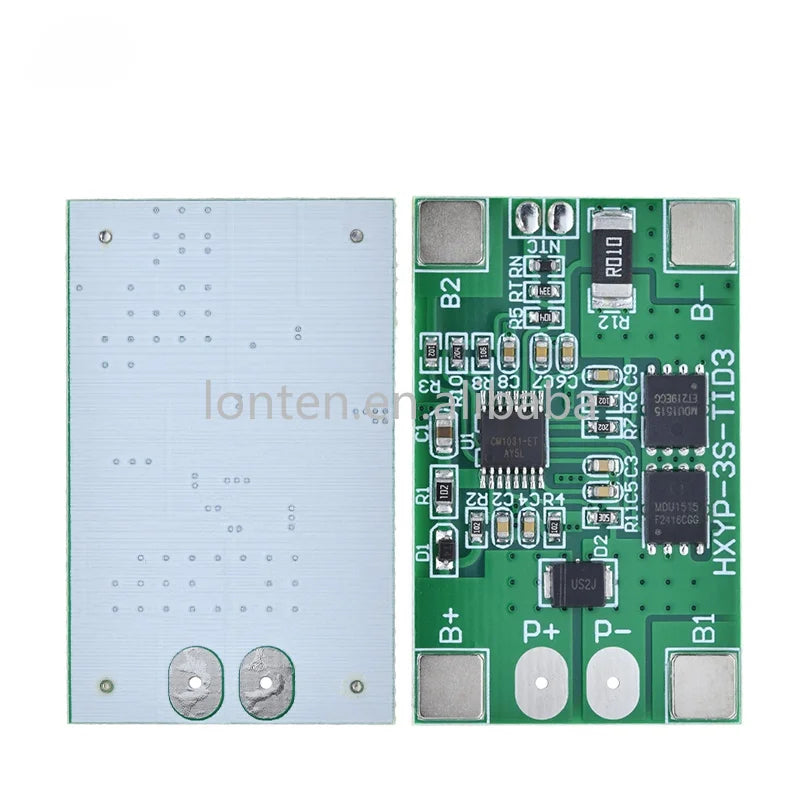 Custom 3S 10A Li-ion Lithium Battery 18650 Charger PCB BMS Protection Board 12V 11.1V 12.6V Prevent overcharge Manufacturer