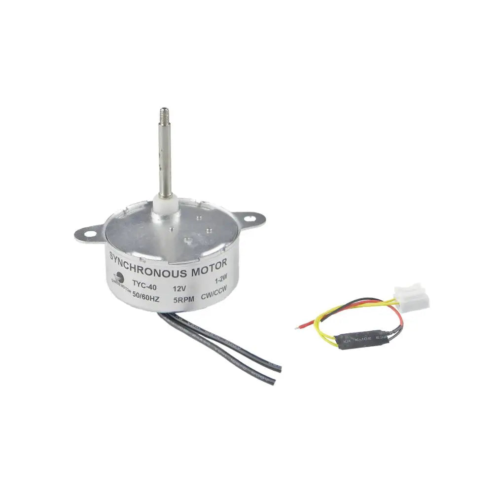 Custom TYC-40 DC Synchronous Electric Motor 12V 5RPM Small Gear Motor Shaft 4.6cm Manufacturer