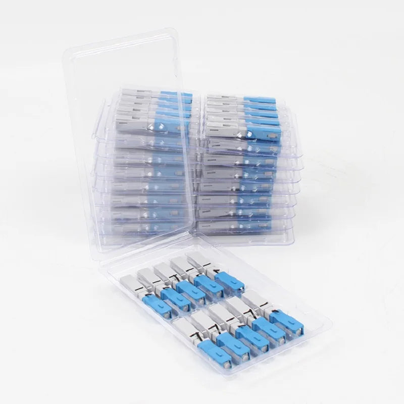 Custom 100PCS SC UPC-1803 FTTH Optical fibe quick connector SC UPC FTTH Fiber Optic Fast Connector SC Fiber Assembly connector Manufacturer