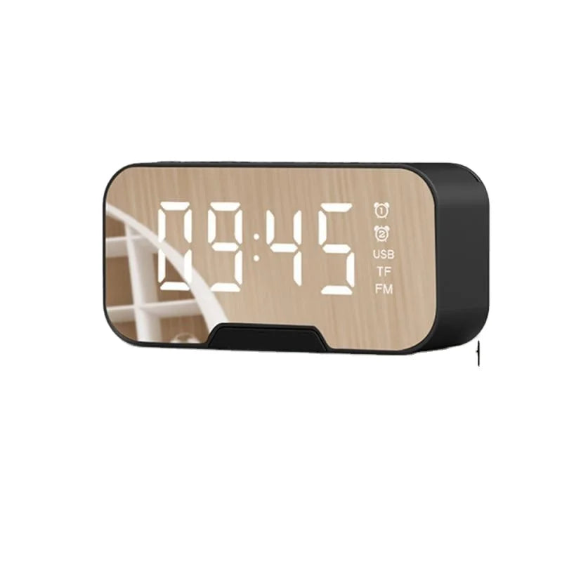 Custom Lonten LED Dual Alarm Clock Digital Clock Wireless Speakers Sup ...