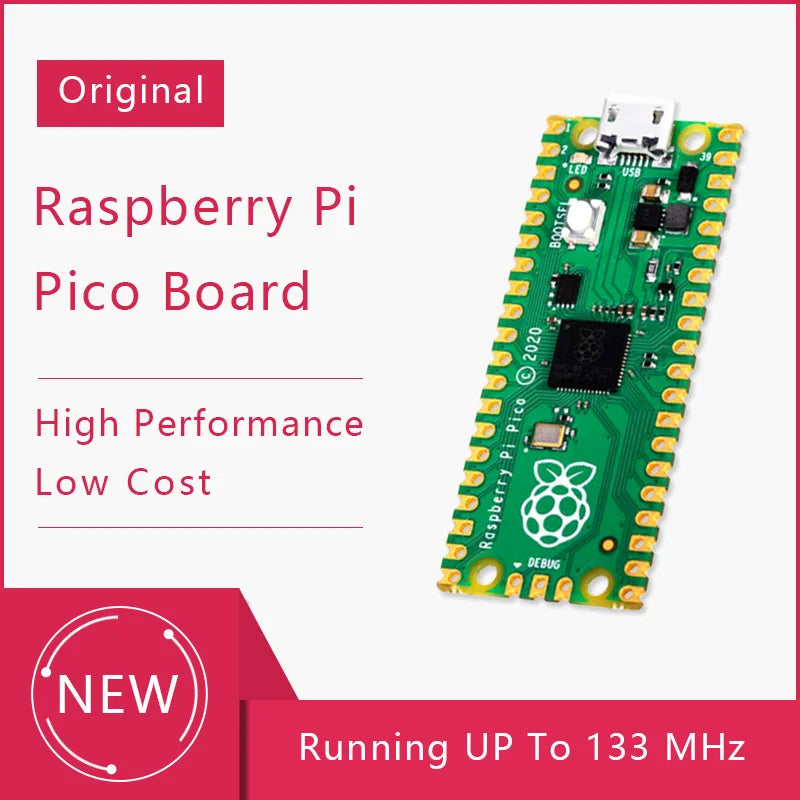 Custom Raspberry Pi Pico a Tiny, Fast, And Versatile Board Built Using RP2040 Dual-Core Arm Cortex-M0+ Processor With 264KB RAM Manufacturer