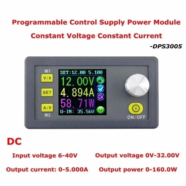 Custom Custom DPS3005 32V 5A Buck Adjustable DC Constant Voltage Power Supply Module Integrated Voltmeter Ammeter PCBA Manufacturer