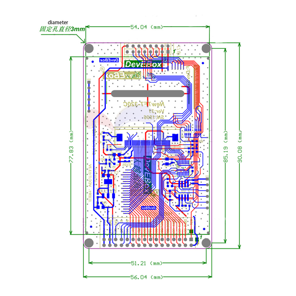 LONTEN 3.2 inch TFT LCD screen display module 320*240 16-bit parallel port SPI serial port ILI9341 resistive touch Custom