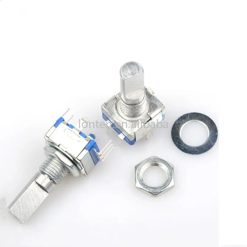 Custom 5PCS/Lot Ec11 Rotary Encoder Switch 15/20mm Plum Blossom Handle Half Shaft 20 Bit Pulse Digital Signal Potentiometer Manufacturer