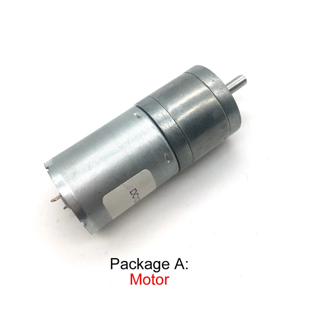 Custom Bringsmart DC Gear  Motor 6V 24V With Reversible Gearbox 7.5-1931RPM Electric Motor For Smart Part Car Mini Tools JGA25-370 Manufacturer
