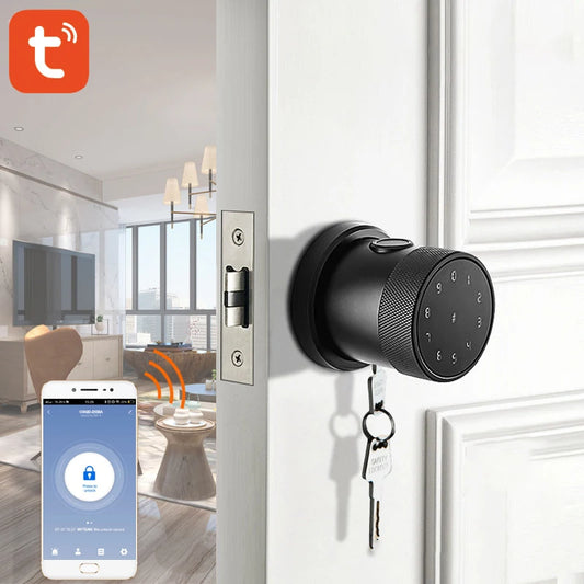 Custom Hot Tuya APP Smart Fingerprint Door lock smart wifi Lock RFID Card password security Home or Hotel lock Digital Keyboard Door lo Manufacturer