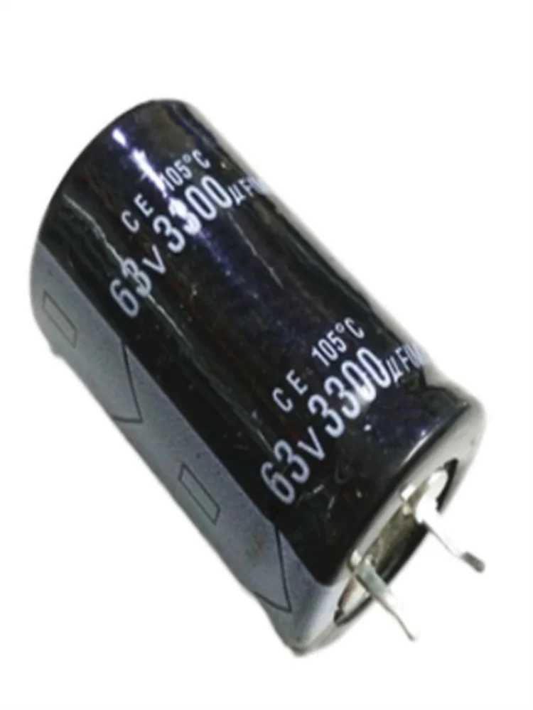 Custom 2-10pcs High quality 63V3300UF 22*30MM  aluminum electrolytic capacitor 63V 3300UF 22*30MM Manufacturer