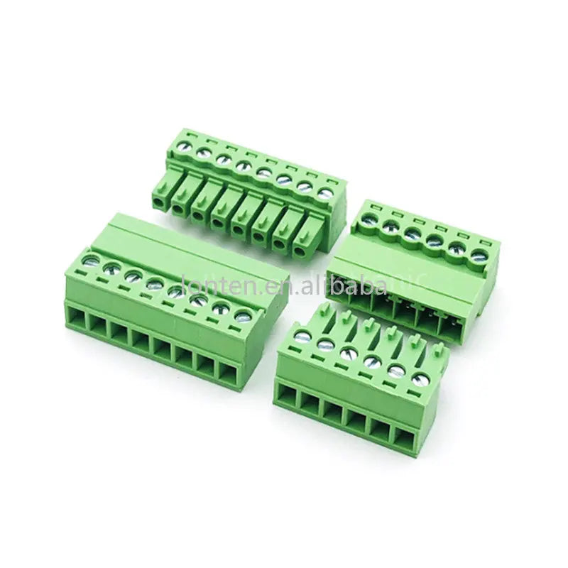 Custom 5sets Terminal Block 3.5mm Pitch Aerial Butt Type 15EDGRK-3.5mm Plug Connector 2/3/4/5/6/7/8/10/12P Male Female Socket Manufacturer