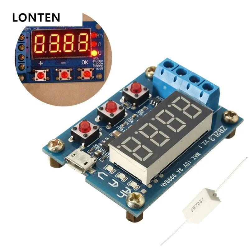 Custom Ru 94v0 Double Layer Bare PCB Printed Circuit Board in FR4 ZB2L3 Battery Capacity Tester External Load Discharge Type Module Manufacturer